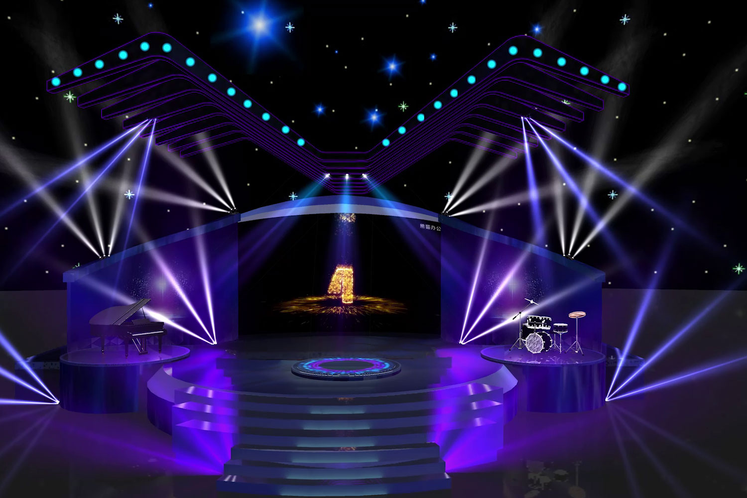 3D舞台-音乐会，星空之旅